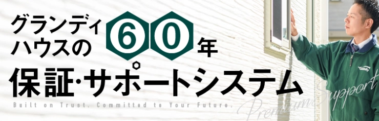 60年保証・サポートシステム
