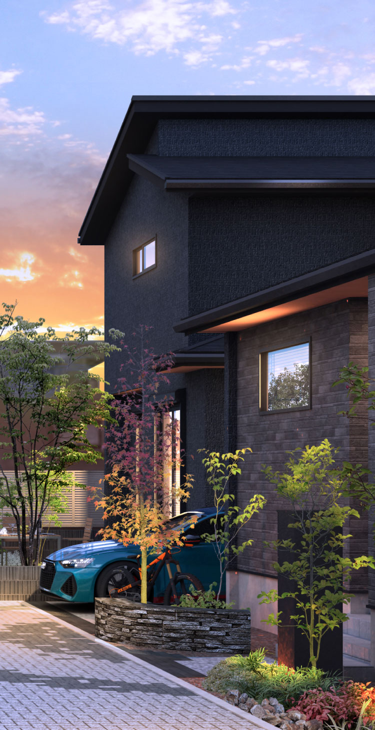 流山の自然に寄り添う柔らかな街並み景観