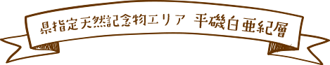 県指定天然記念物エリア 平磯白亜紀層