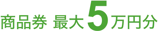 商品券 最大5万円分