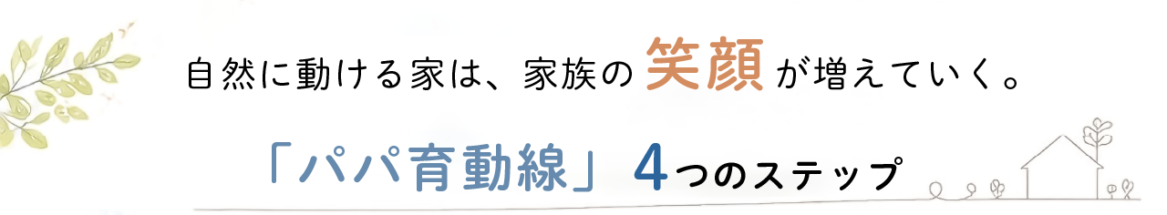 パパ育動線 4つのステップ