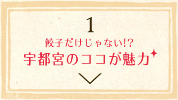 餃子だけじゃない!?宇都宮のココが魅力 